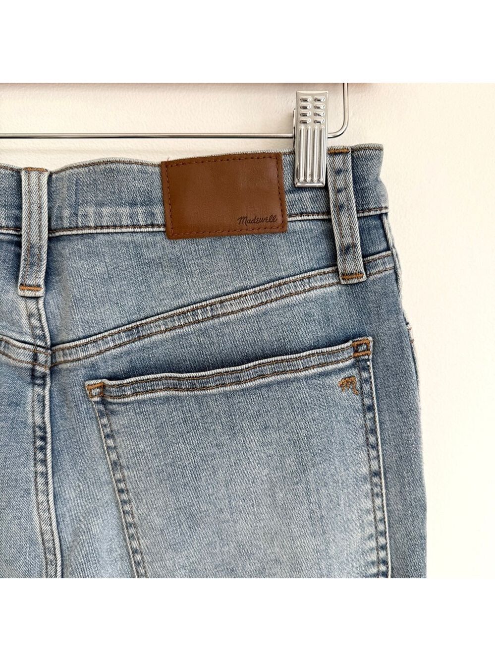 Madewell 11" Roadtripper High Rise Skinny Jeans Womens Size 28 Blue Light Wash - Picture 5 of 14